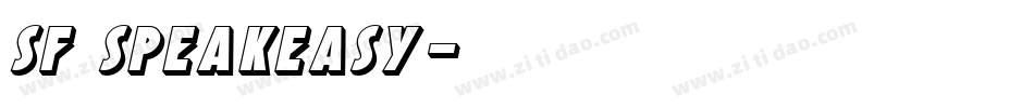 SF Speakeasy字体转换